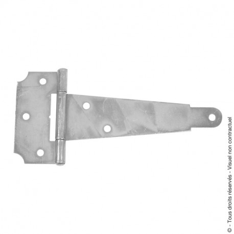 Pentures anglaises acier zingué blanc