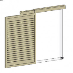 Volet coulissant autoporté Kit 1 vantail